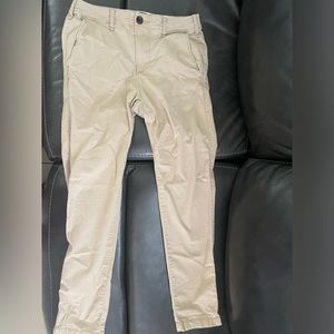 Men’s skinny tan jeans